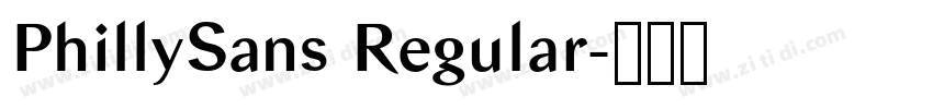 PhillySans Regular字体转换